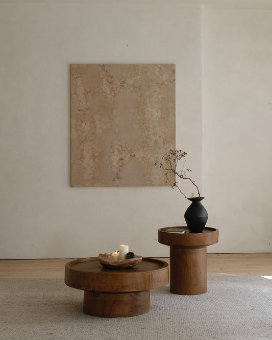 TOM 侘寂實木茶几組合