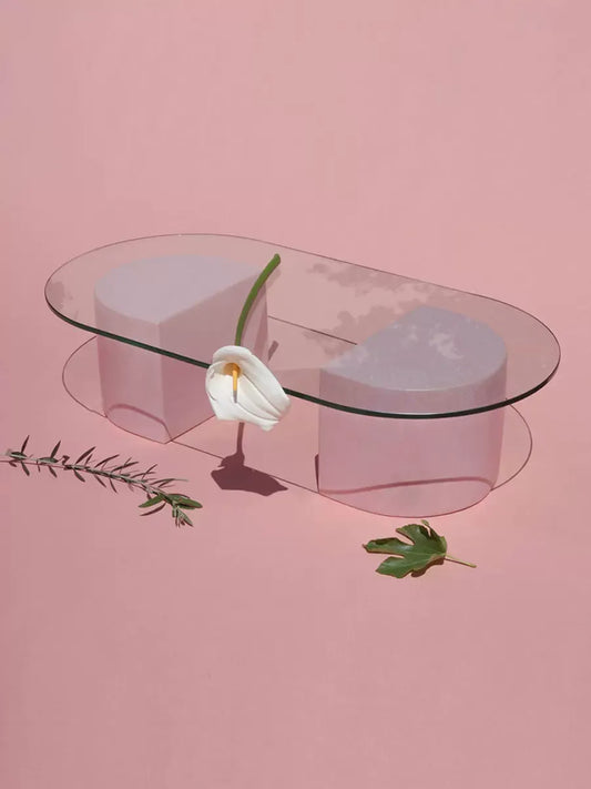 3X3 三元素簡約玻璃茶几