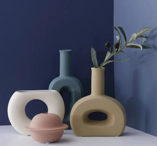 vaseENJOY LIFE享受生活手工陶瓷花瓶WĒNDĀO