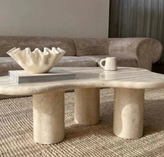coffee tableFADO 法朵手工洞石茶几WĒNDĀO