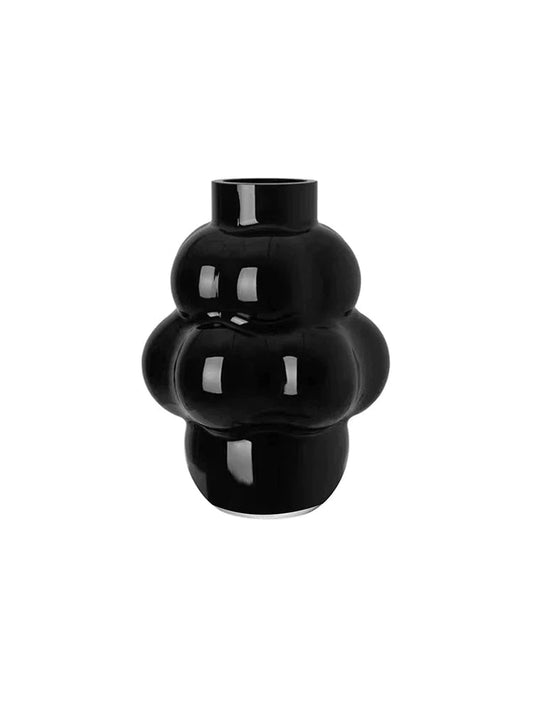 vaseLOUISE ROEL 手工玻璃藝術黑色花瓶WĒNDĀO
