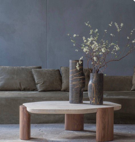 coffee tableRustic wabi-sabi質樸侘寂手工洞石咖啡桌WĒNDĀO