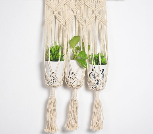 hanging planterTriple Tangled 三度糾葛手工波西米亞懸掛花籃WĒNDĀO