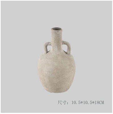 vaseLARA TWINS 侘寂手工陶瓷花瓶(雙耳)WĒNDĀO