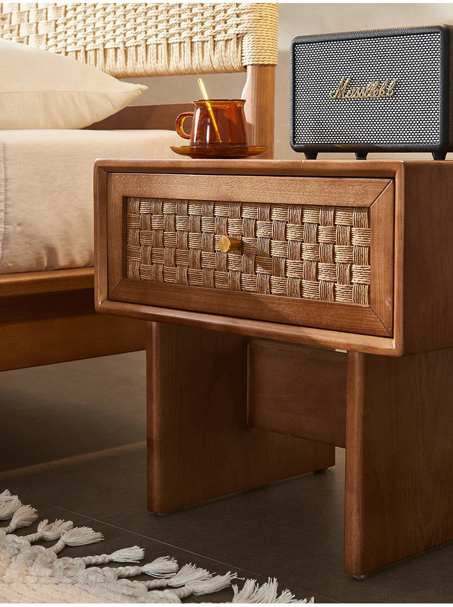 missy-wooden-wabisabi-drawer-side-table-侘寂實木手工編織床邊抽屜櫃