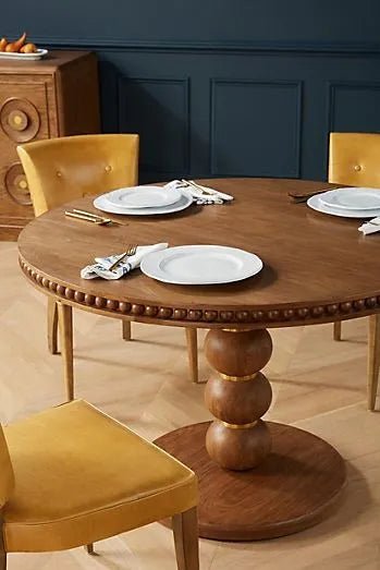 dining tableROME 羅馬古典橡木實木圓形餐桌WĒNDĀO